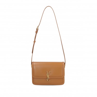 YSL SOLFERINO MEDIUM SATCHEL IN BOX SAINT LAURENT LEATHER 6343050SX0W7724 (23*16*6cm)